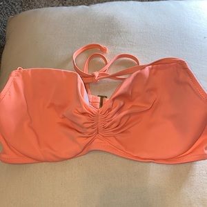 Coral bikini top